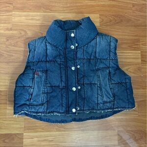 BDG Kids Quilted Denim Vest